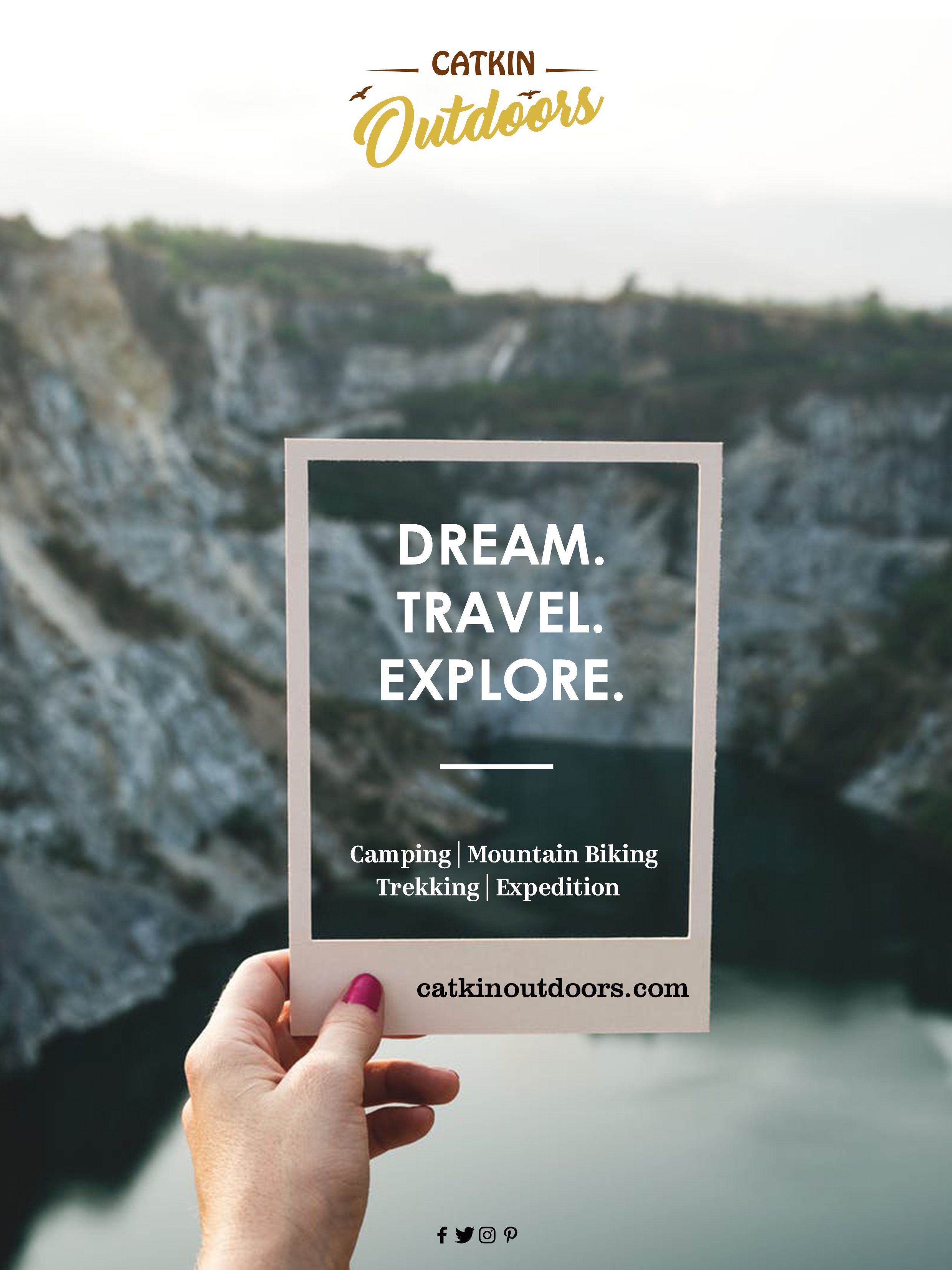 Instagram post: Framed landscape creates travel invitation