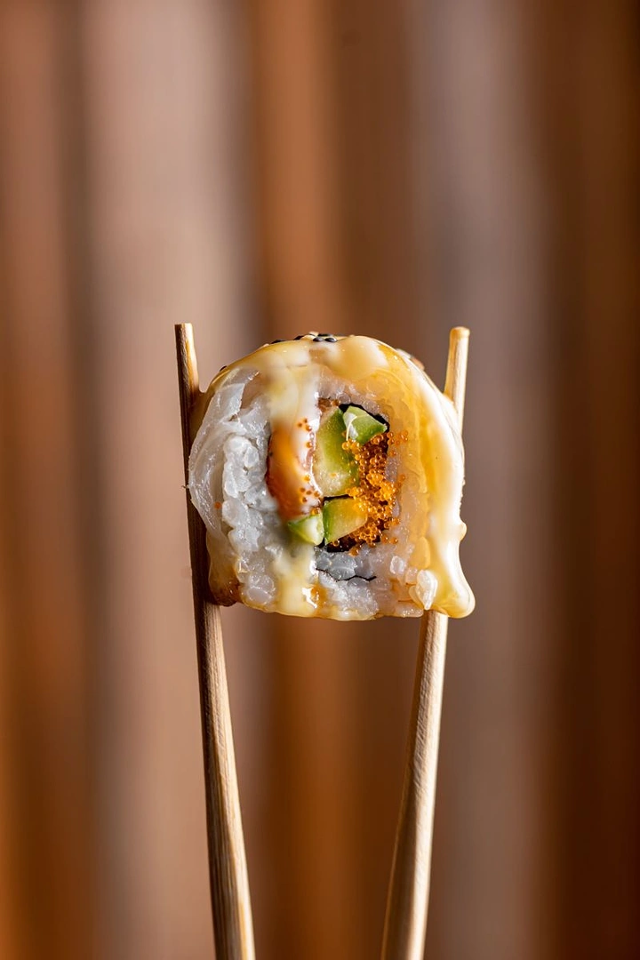 Sushi & Japanese Restaurants creative ad: Unexpected sushi-in-a-cup product presentation