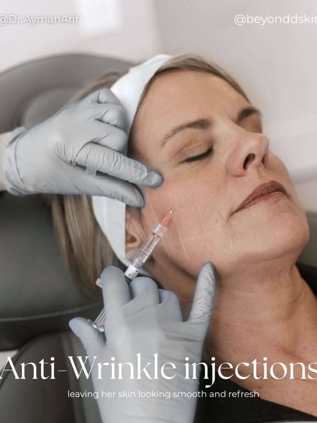 Mother's Day Carousel: Mature woman's face with a heart of moisturiser on her cheek, slide 6