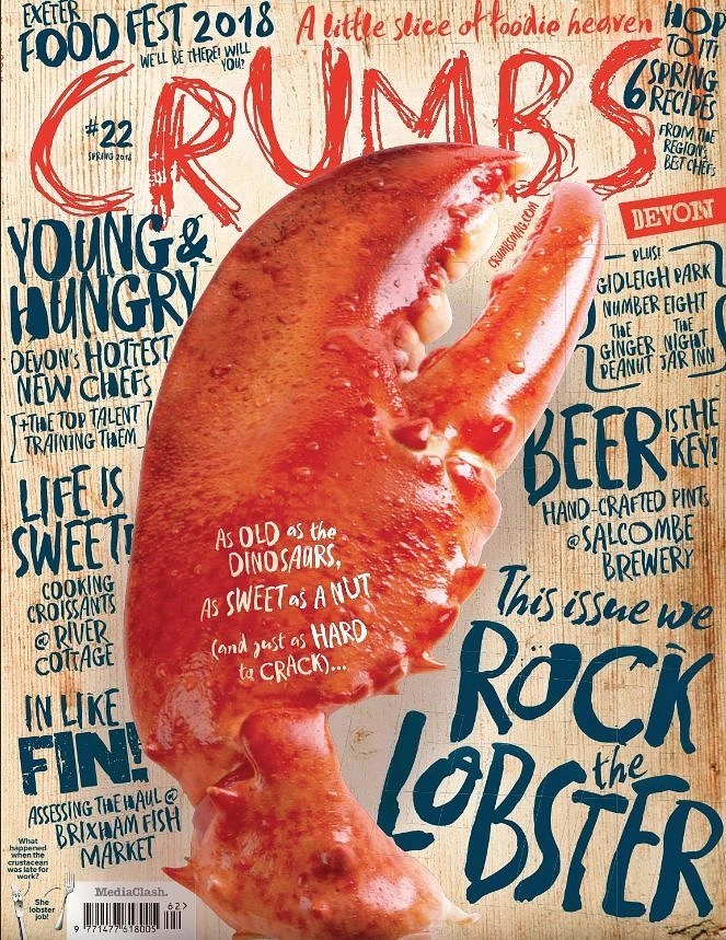 Seafood Restaurants creative ad: Rock lobster concept with expressive lettering