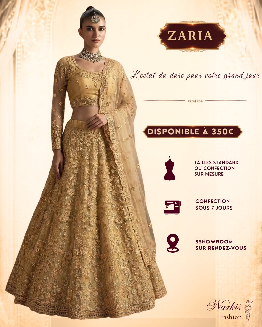 Instagram post: Exceptional editorial lehenga campaign craft, slide 2