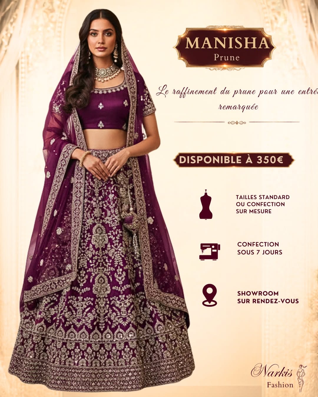 Instagram post: Exceptional editorial lehenga campaign craft, slide 6