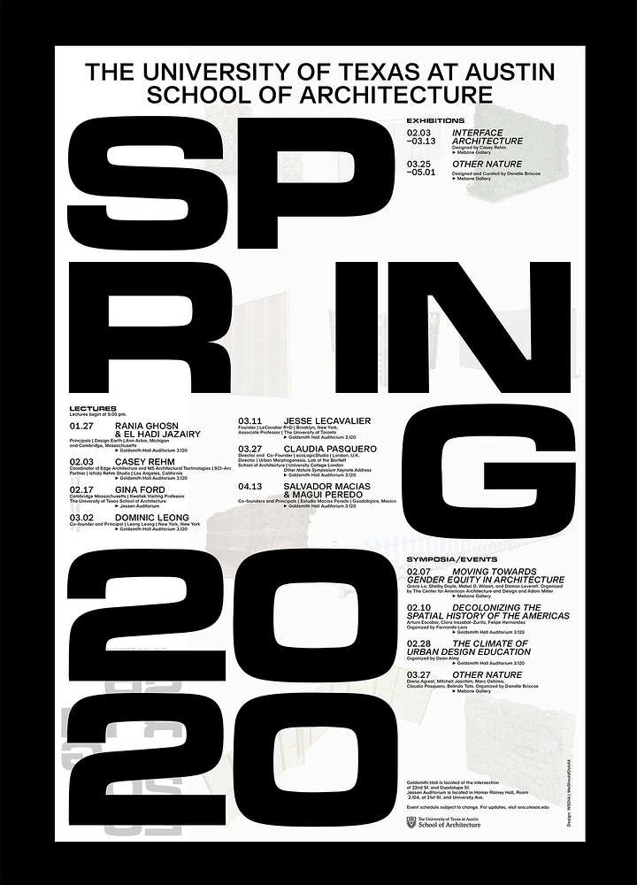 Universities & Colleges creative ad: Exceptional oversized spring typography