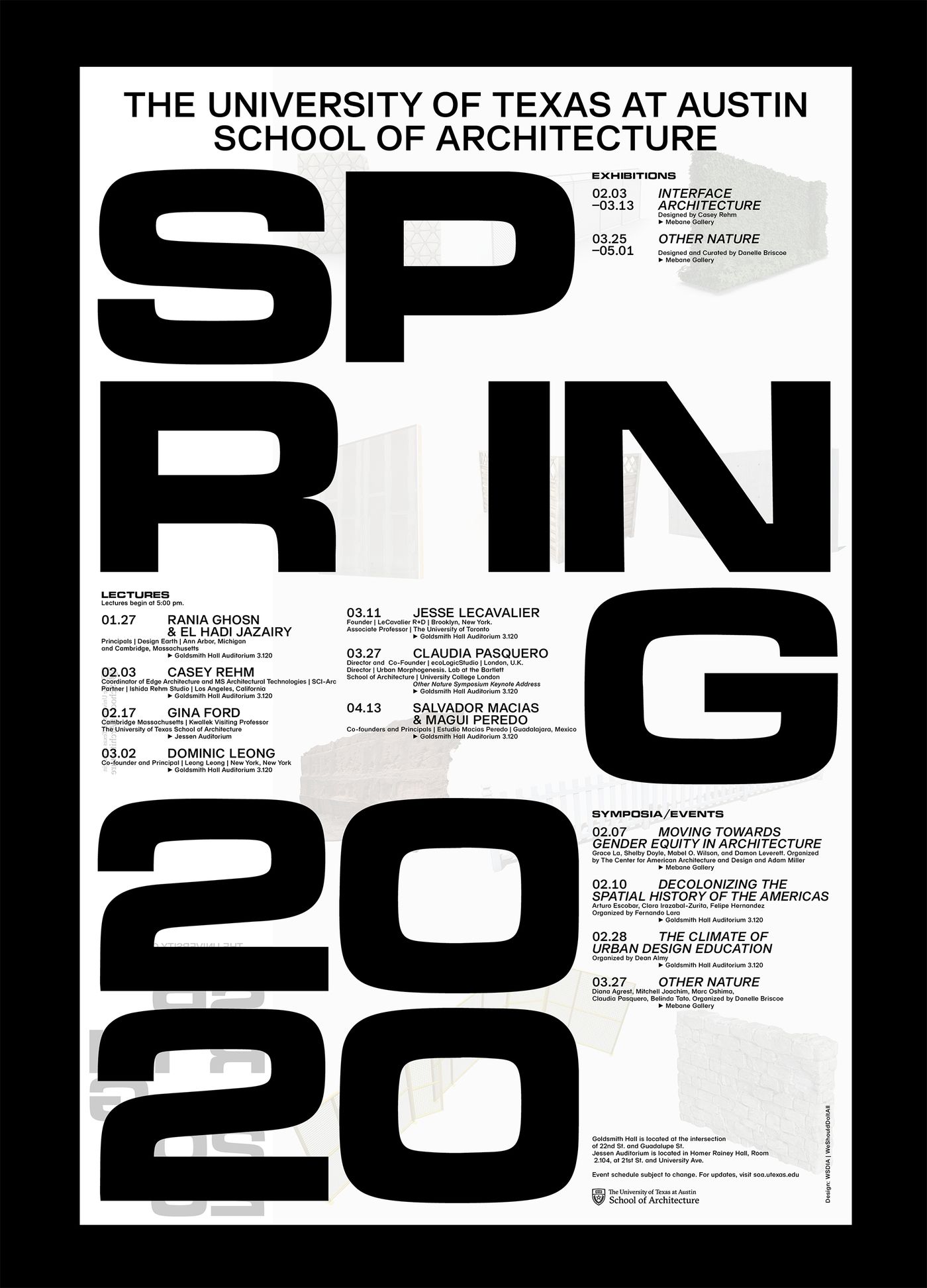 Story: Exceptional oversized spring typography