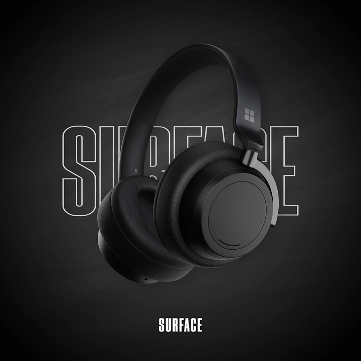 Headphones & Speakers creative ad: Silence typography reinforces noise cancellation