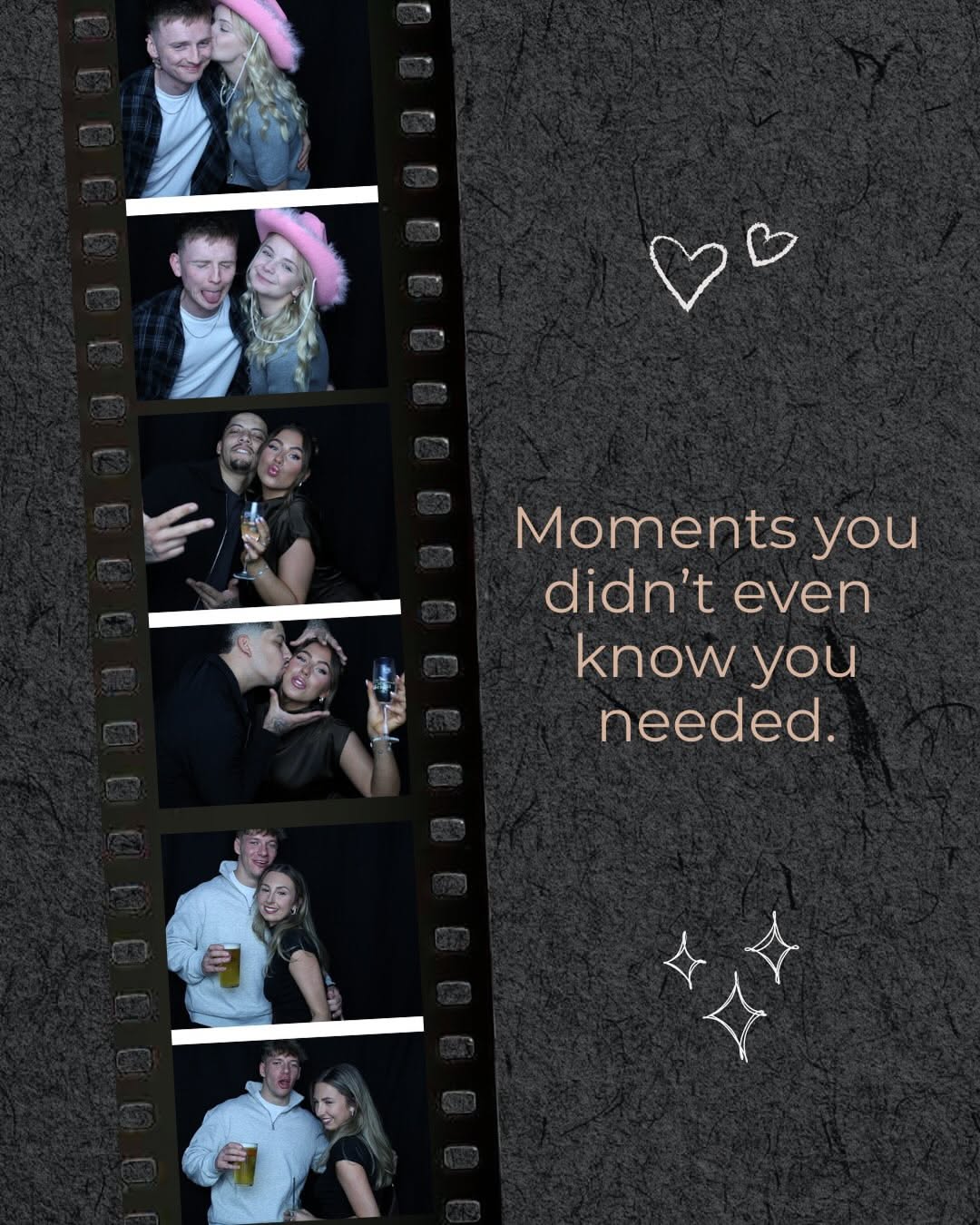 Instagram post: Scrapbook engagement-party collage treatment, slide 2