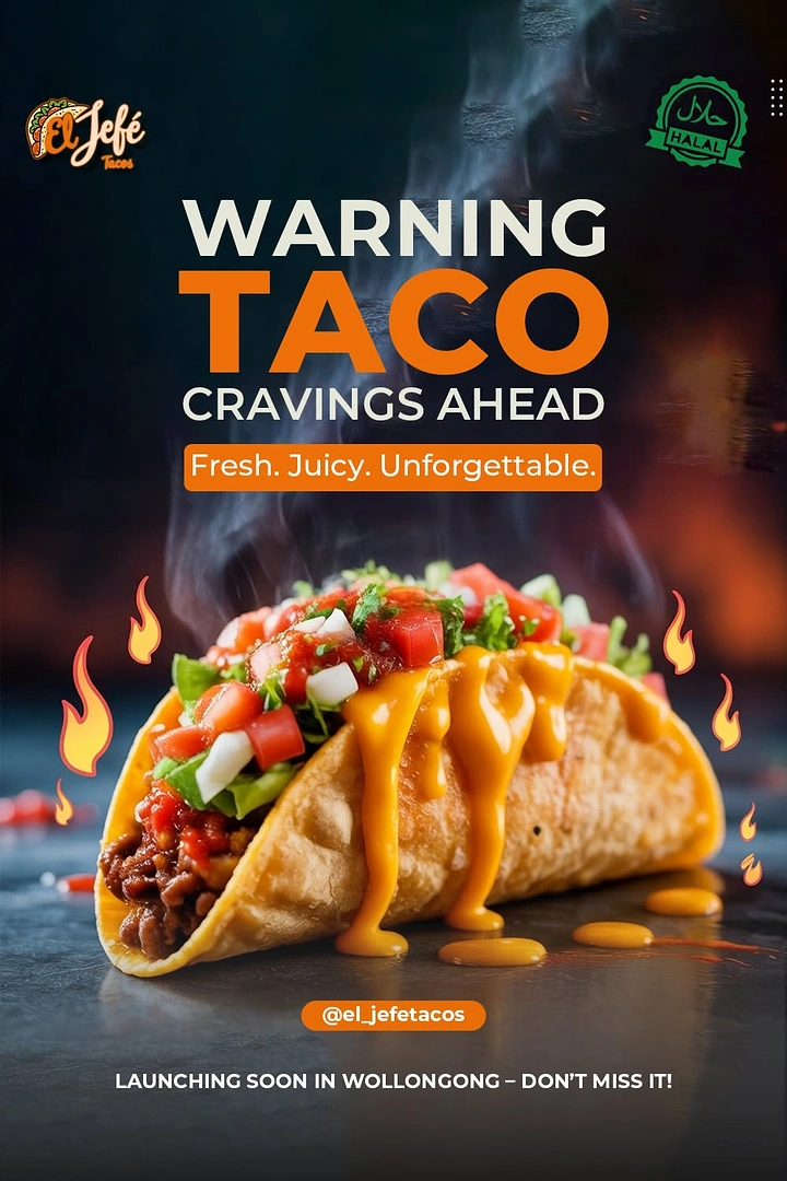 Mexican Restaurants creative ad: Cravings framed as warning sign