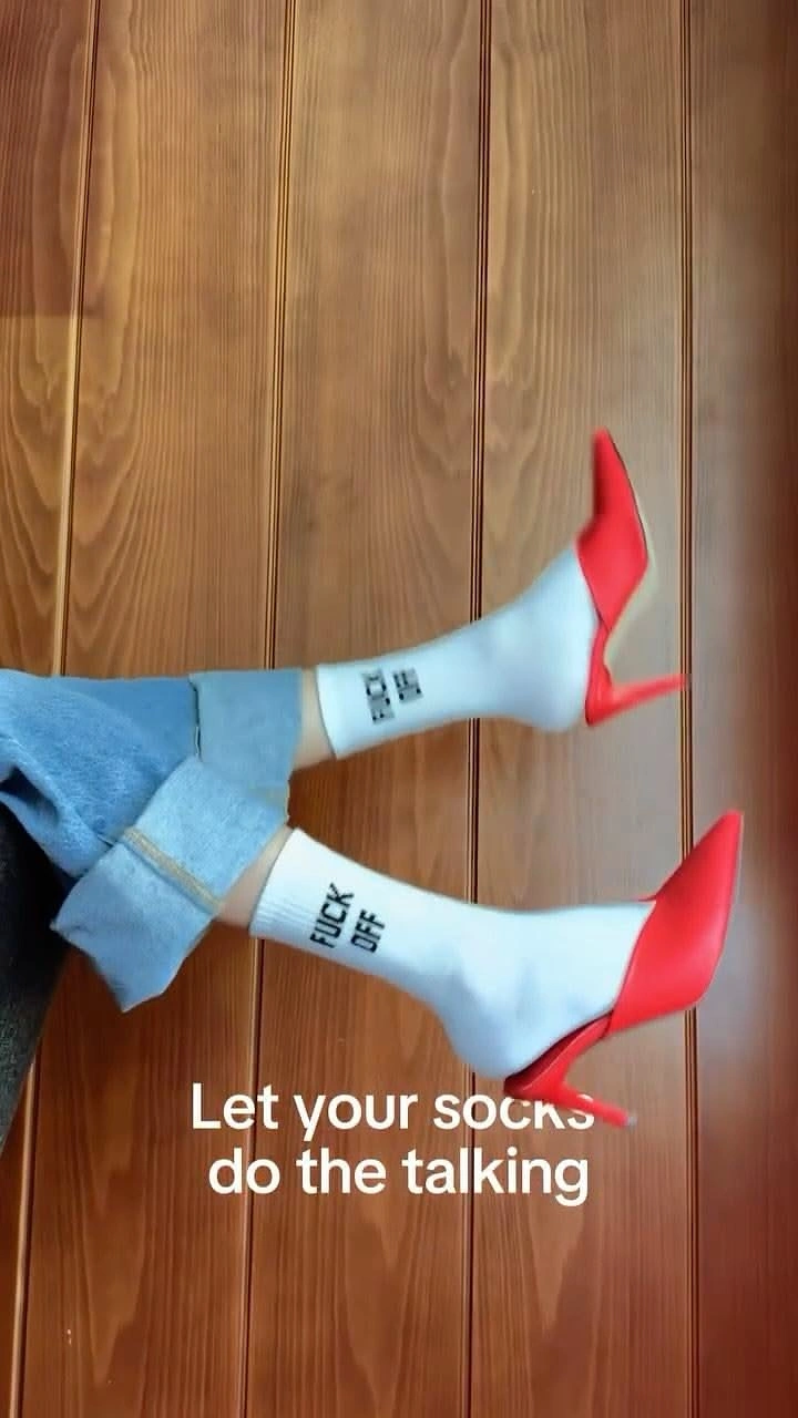 Socks Brands creative ad: Socks-do-the-talking copy drives composition