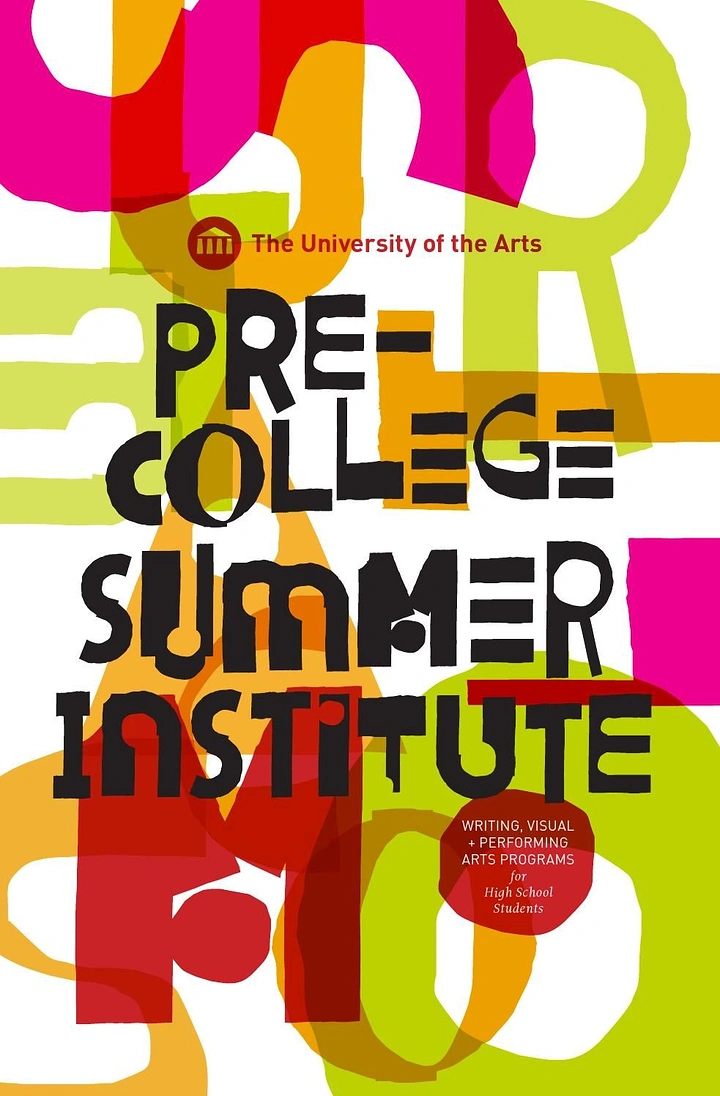 Universities & Colleges creative ad: Abstract letterforms energize summer institute