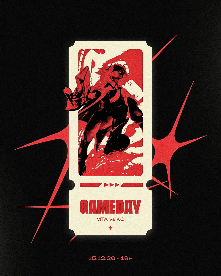 Gaming & Esports creative ad: Match-day as torn event ticket