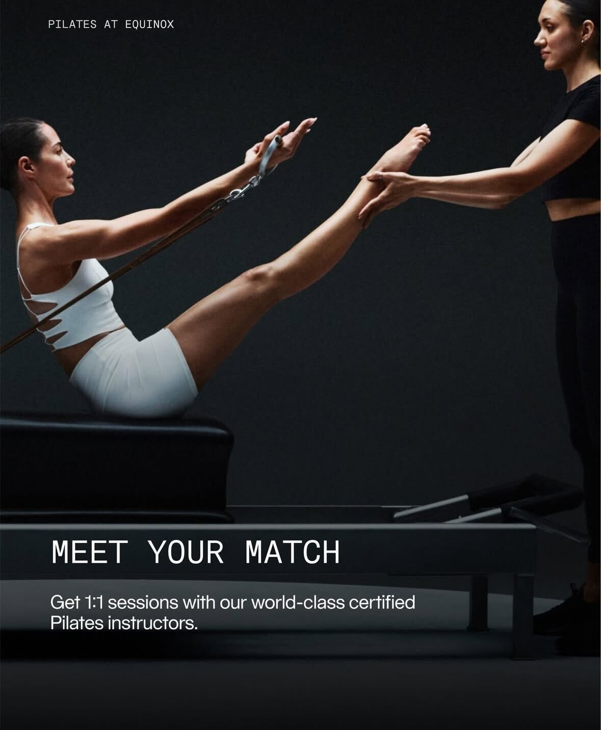 Instagram post: Mirrored instructor pairing sells matching concept