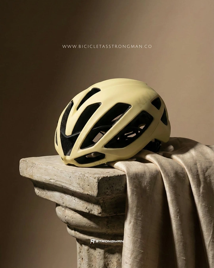 Helmets & Riding Gear creative ad: Helmet presented as sculptural artifact