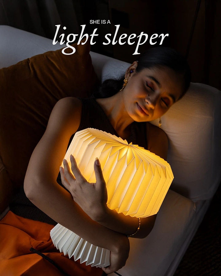 Lighting Stores & Lamps creative ad: Strong light-sleeper visual pun