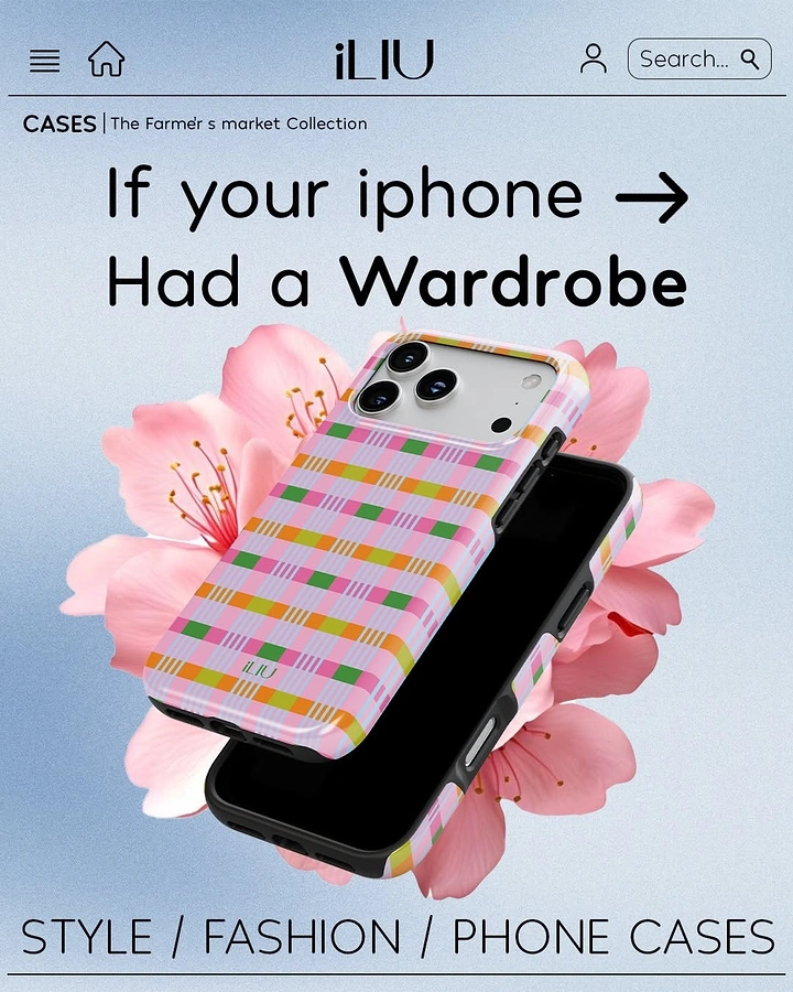 Phone Cases & Mobile Accessories creative ad: Phone cases transformed into a fashion wardrobe