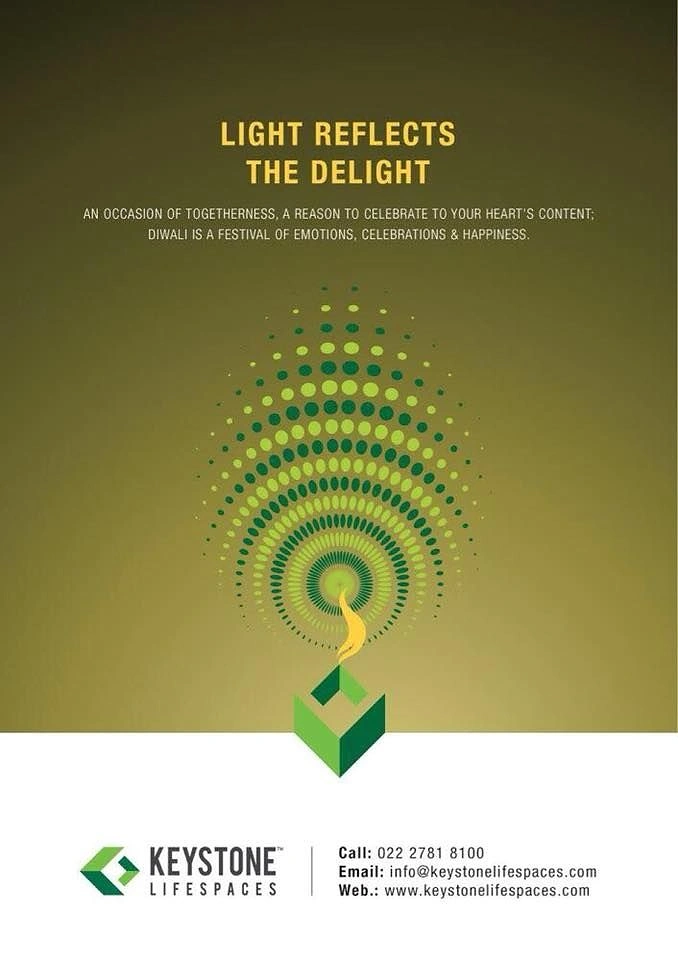 Diwali creative ad: Brand logo becomes the diya base
