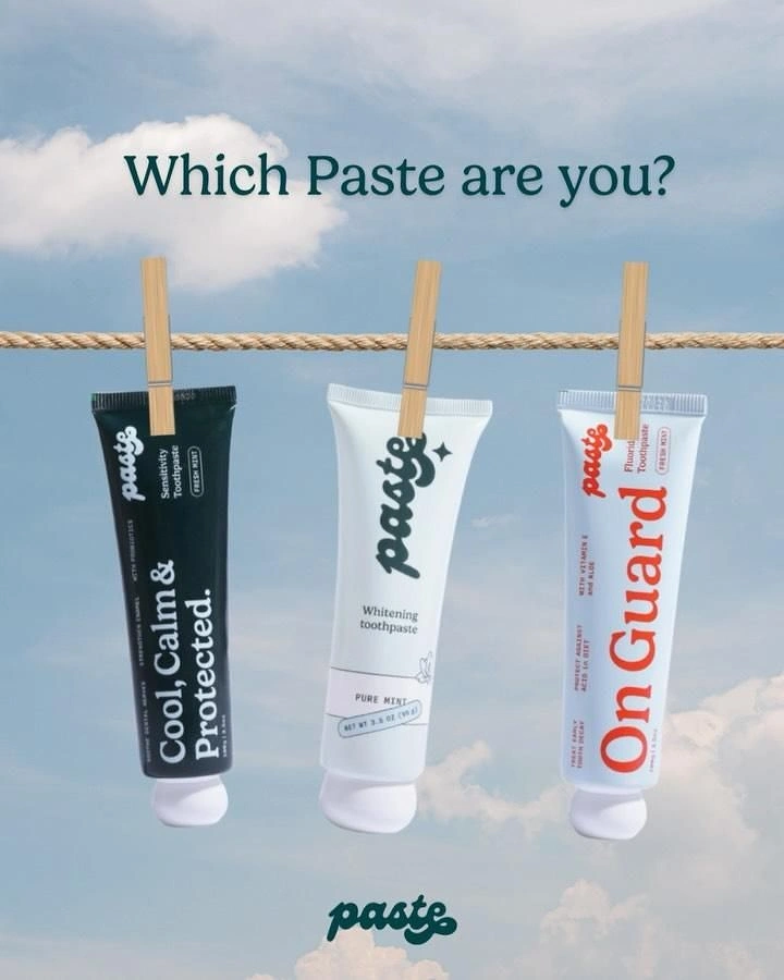 Toothpaste & Oral Care creative ad: Toothpaste tubes become personality choices