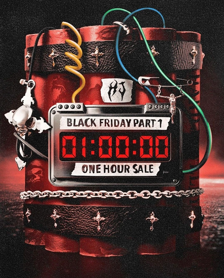Black Friday creative ad: Red dynamite bundle with digital countdown timer