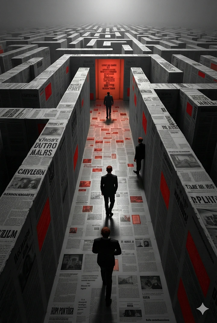 Escape Rooms creative ad: Maze becomes an ominous escape challenge