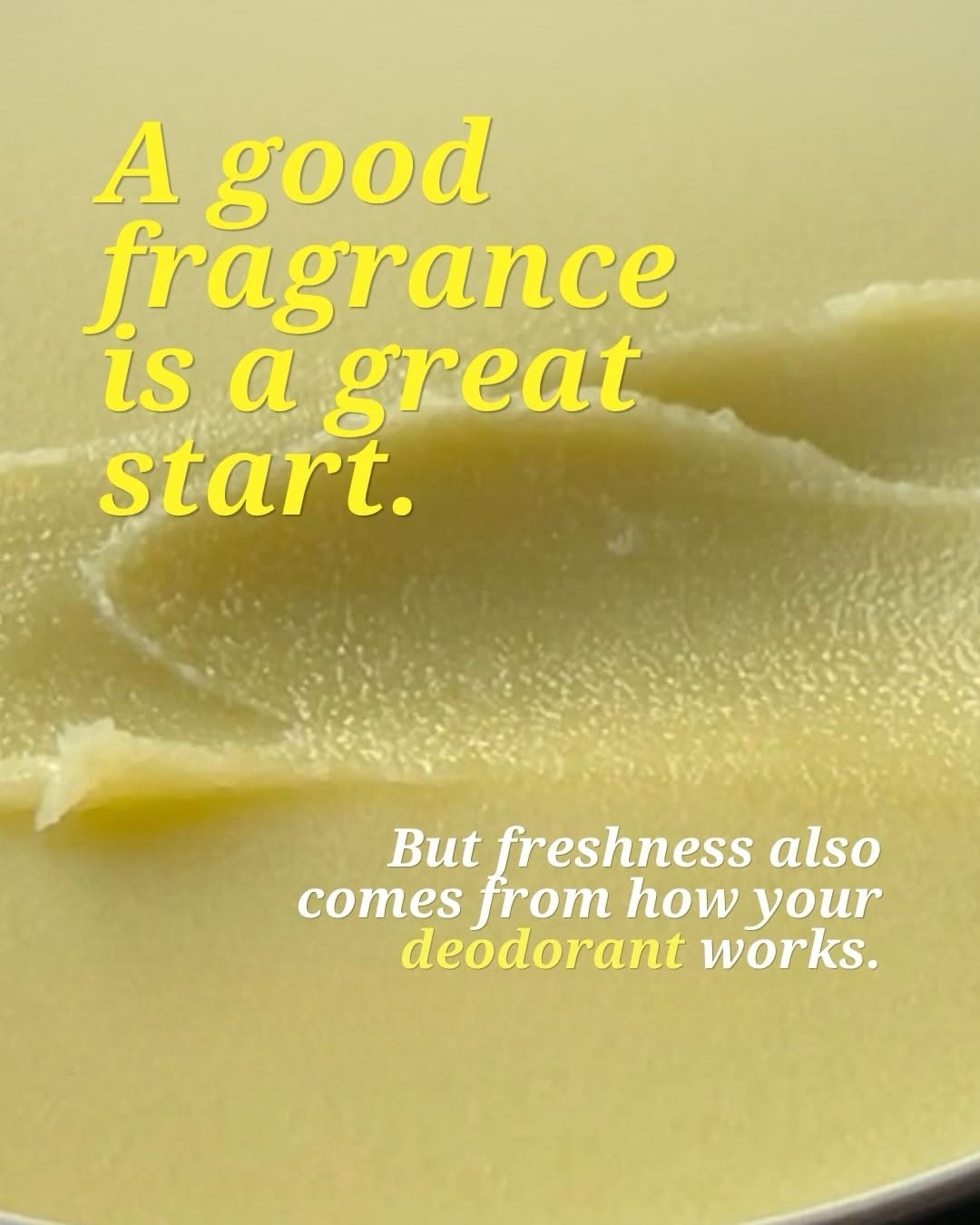 Instagram post: Copy contrasts fragrance and freshness, slide 1