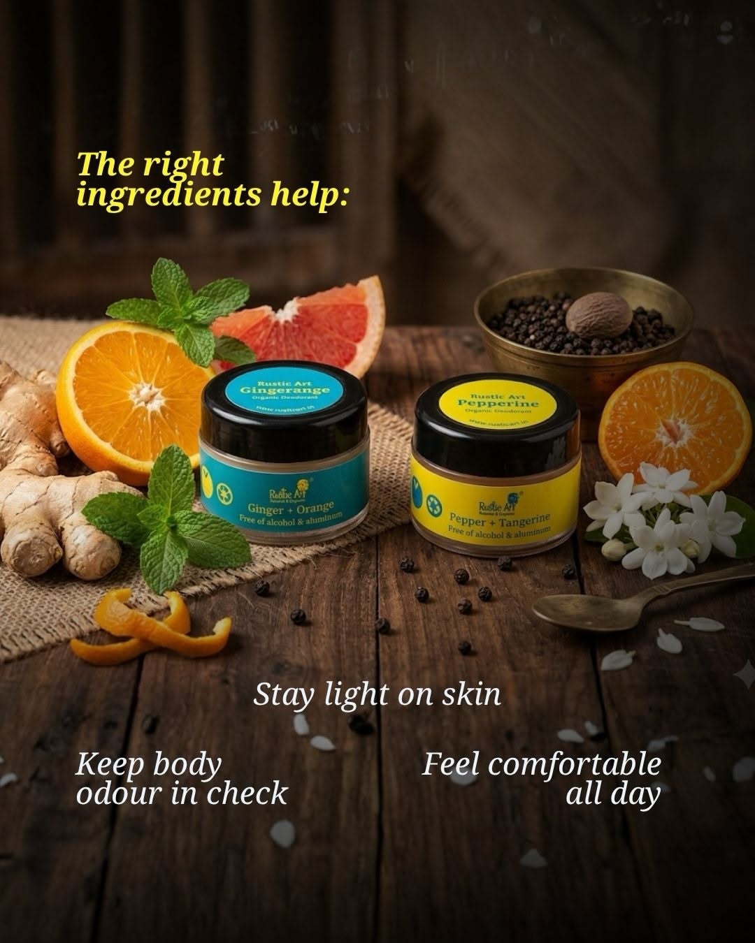 Instagram post: Copy contrasts fragrance and freshness, slide 3