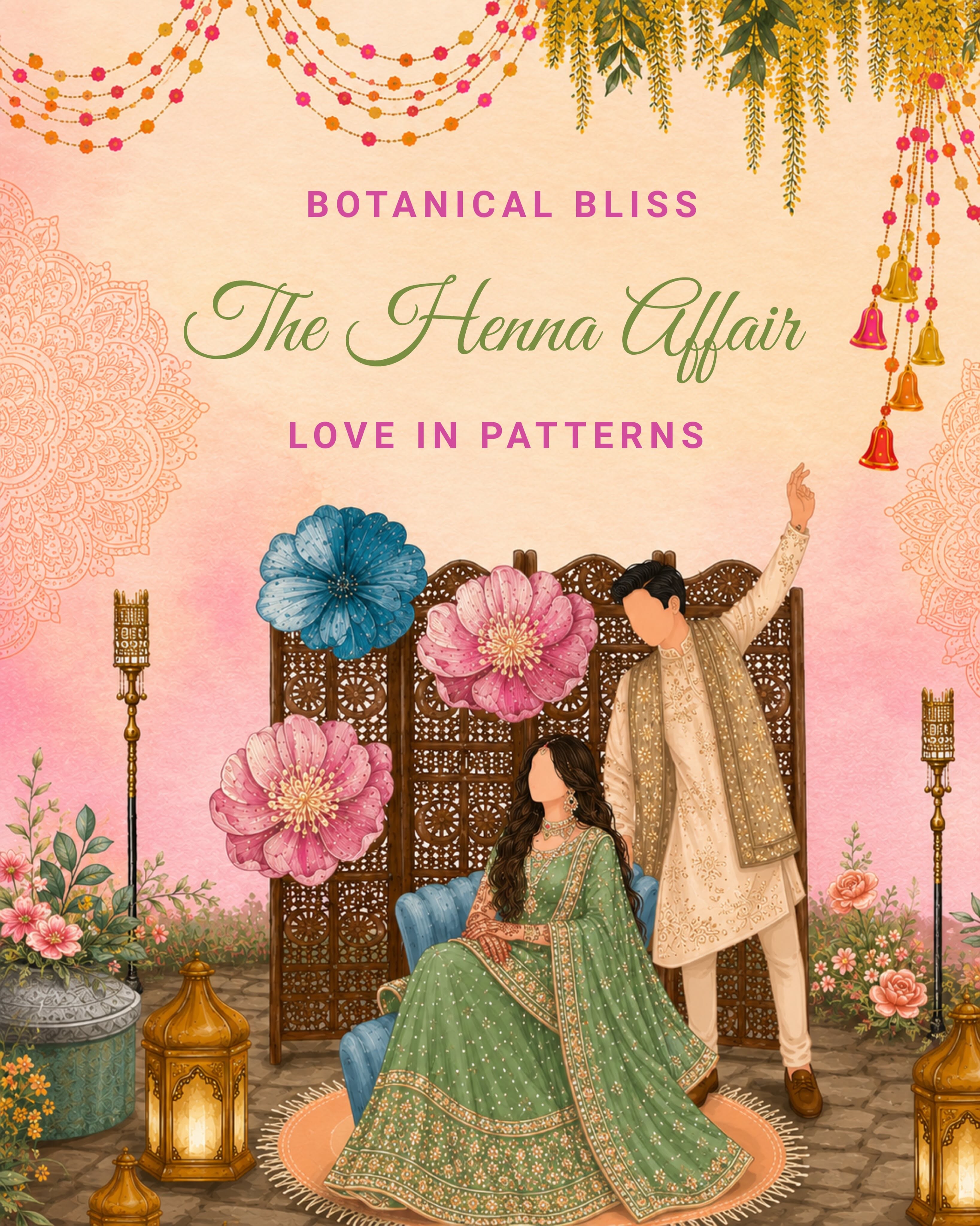 Instagram post: Witty mehndi reframing with styled interior, slide 3