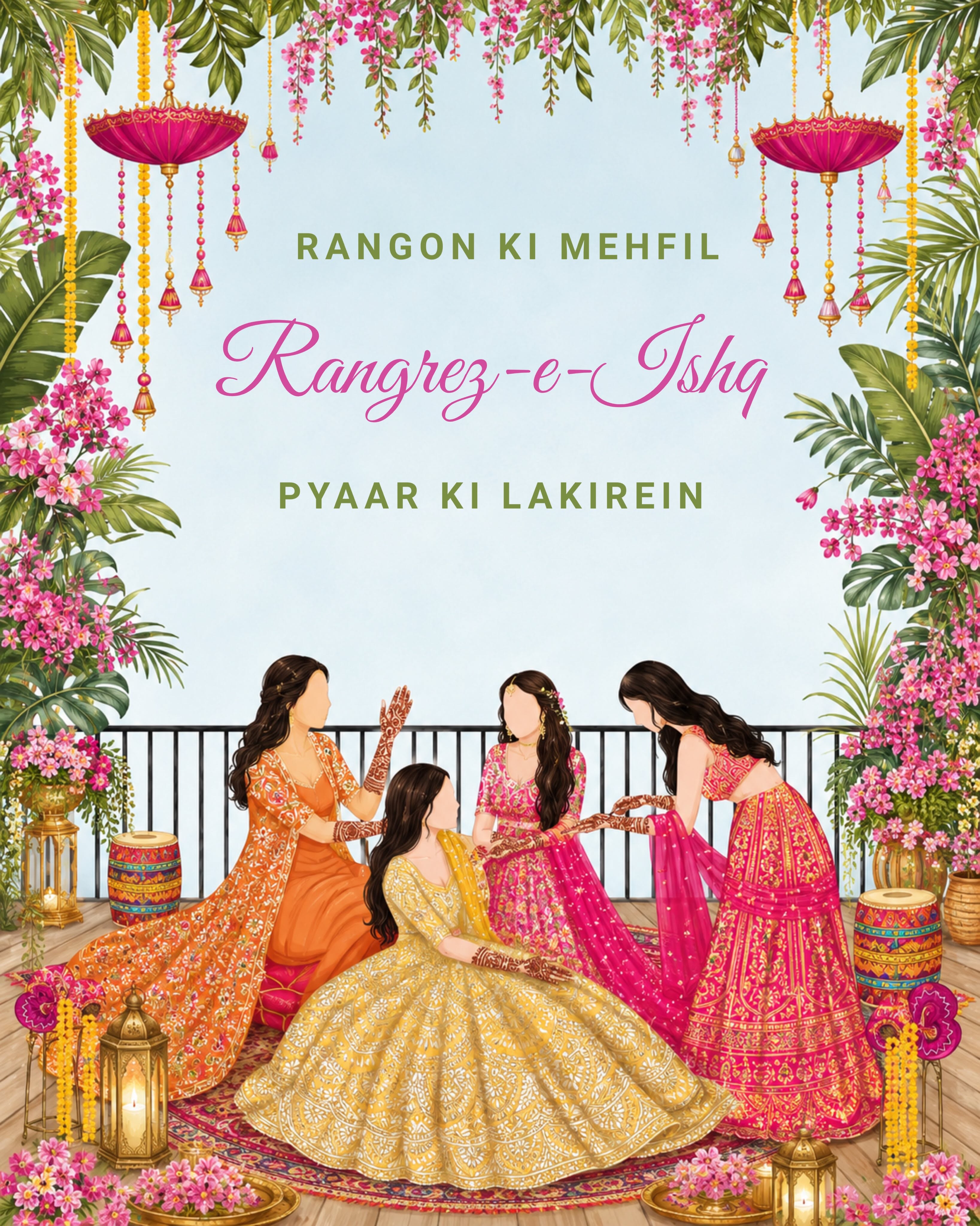 Instagram post: Witty mehndi reframing with styled interior, slide 4