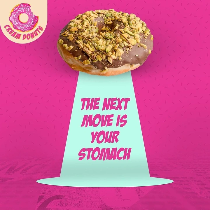Donut Shops creative ad: Donut UFO metaphor with witty copy