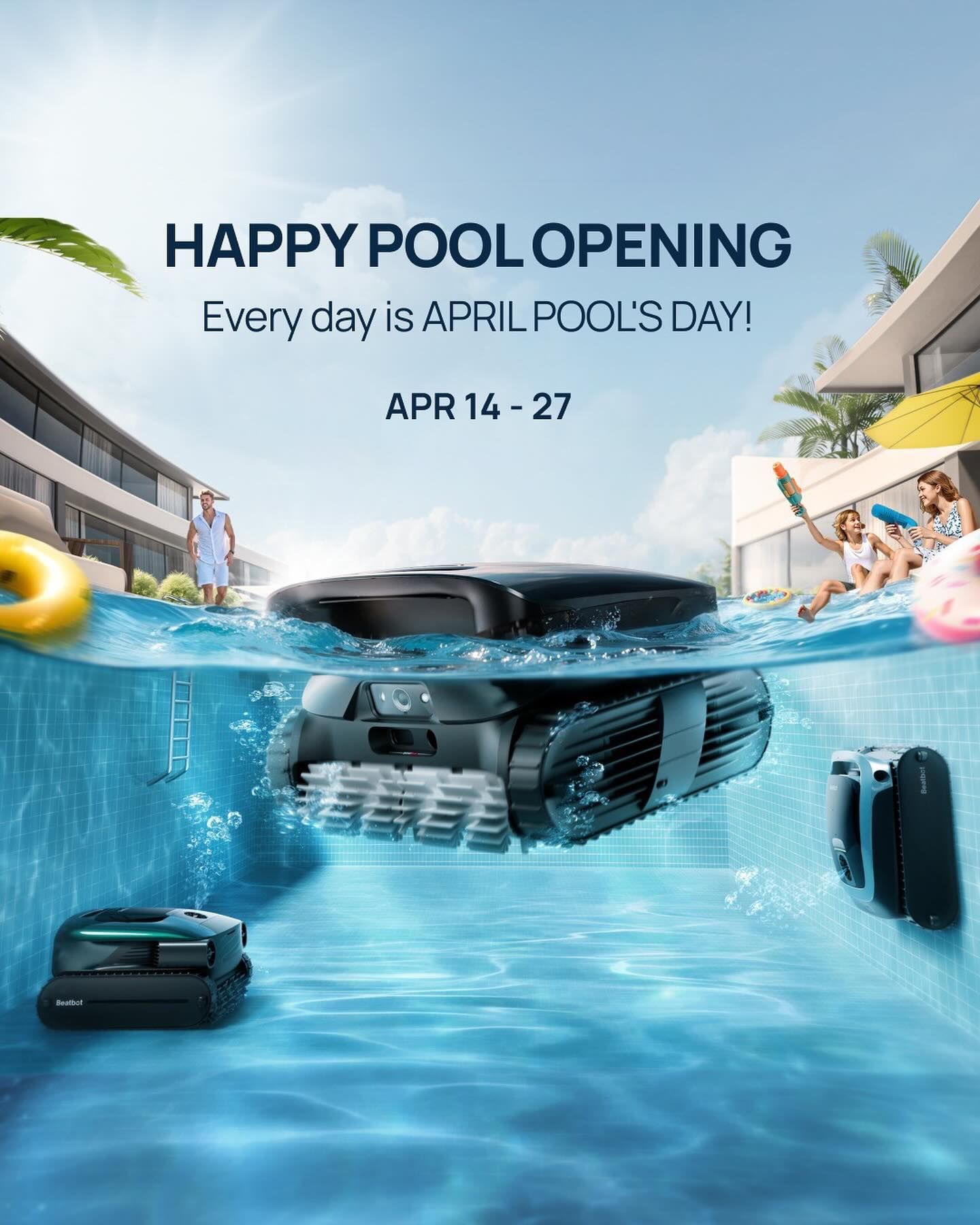 Instagram post: April Pool's Day product pun