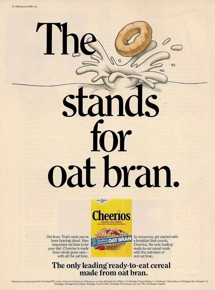Breakfast Cereals & Oats creative ad: Oat pun becomes memorable splash metaphor