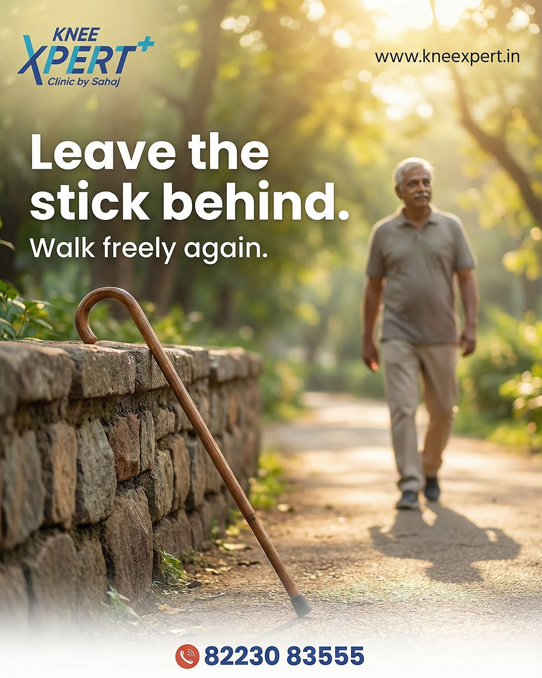 Instagram post: Cane-left-behind recovery metaphor