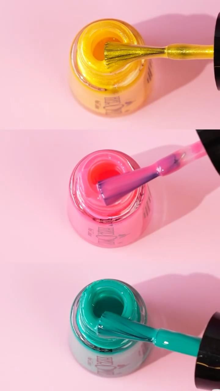 Story: Polish swirls create colorful composition