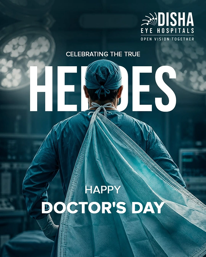 other-festival creative ad: Surgeon seen from behind with his surgical gown flowing like a superhero cape
