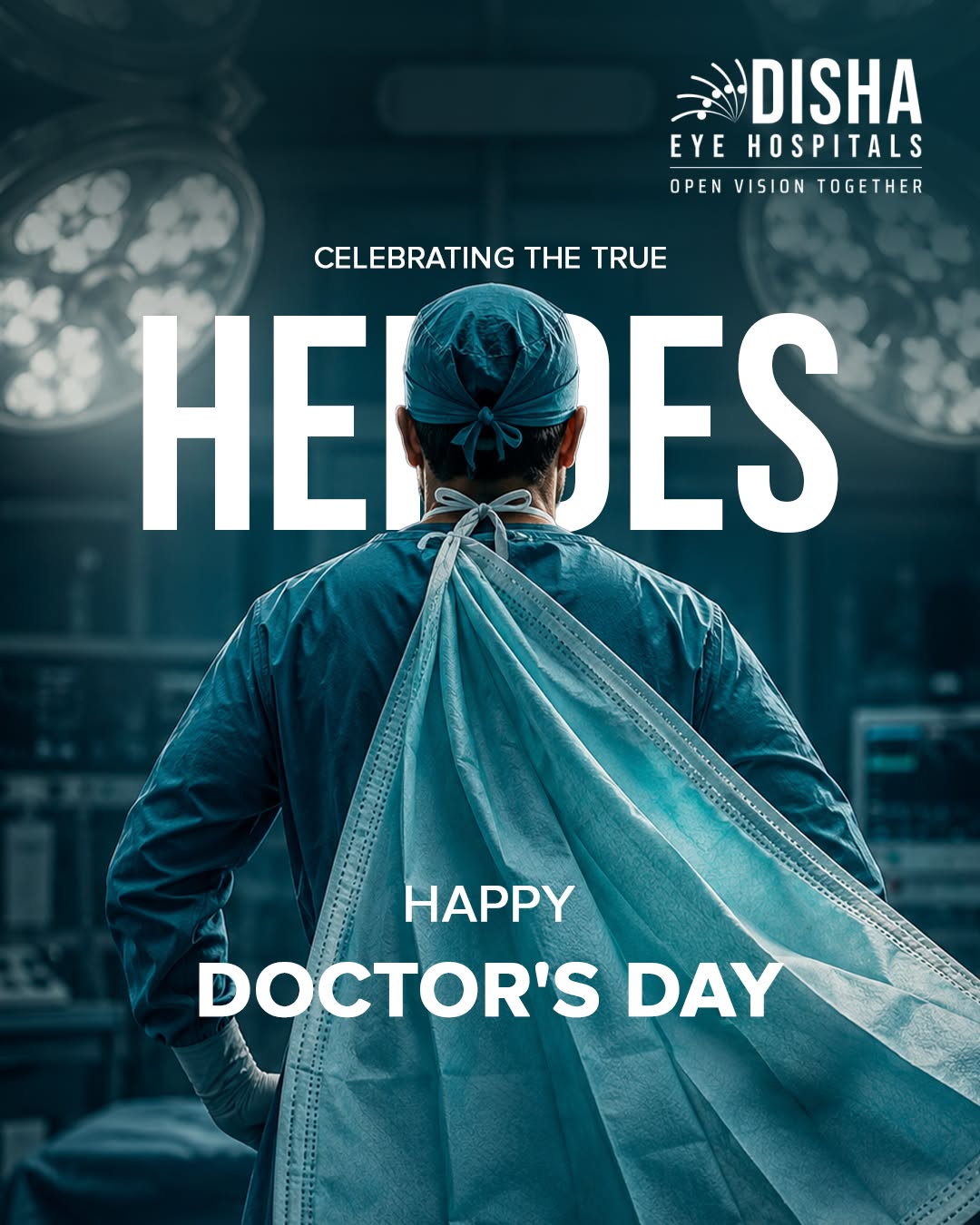 other-festival Instagram post: Surgeon seen from behind with his surgical gown flowing like a superhero cape