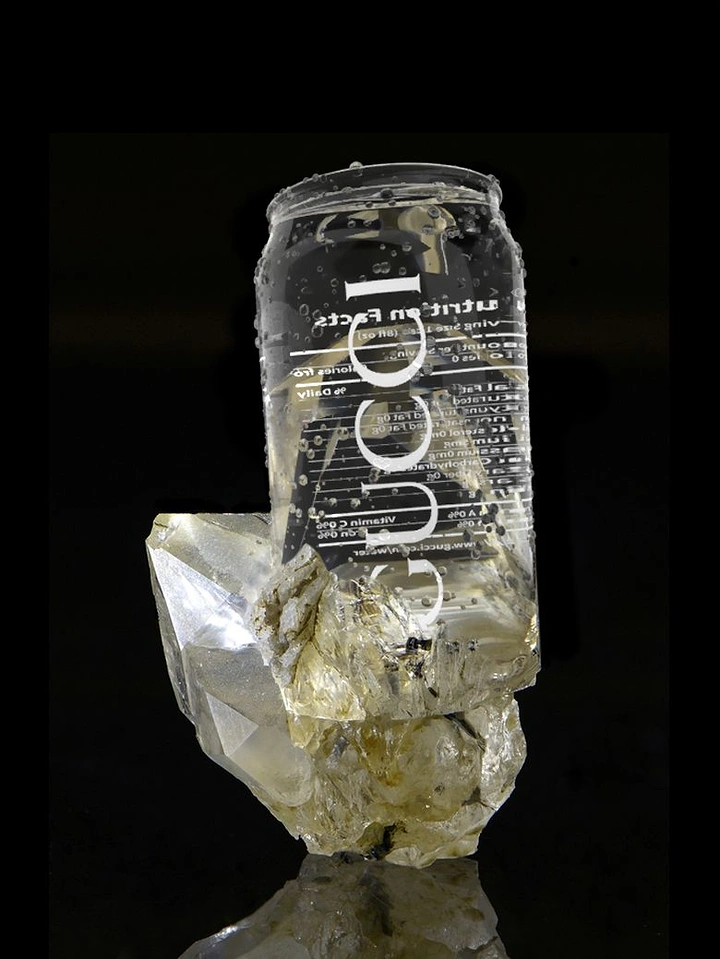 Packaged Drinking Water creative ad: Bottle transformed into ice sculpture