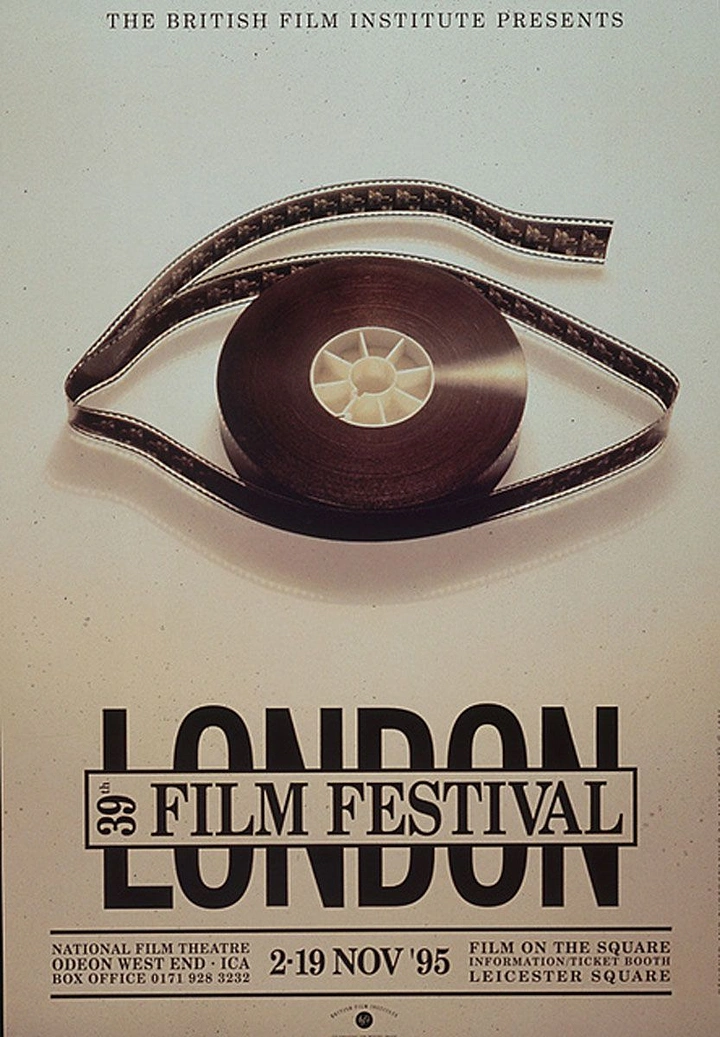 Cinemas & Movie Theatres creative ad: Film reel as eye, festival poster