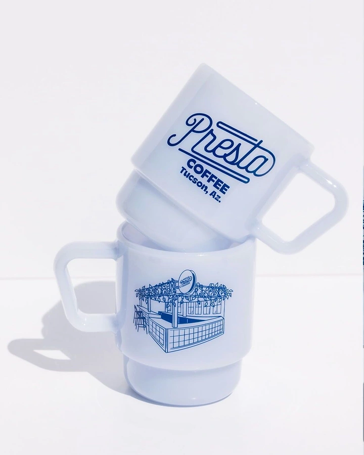 Tumblers, Flasks & Drinkware creative ad: Stacked mugs create strong product composition