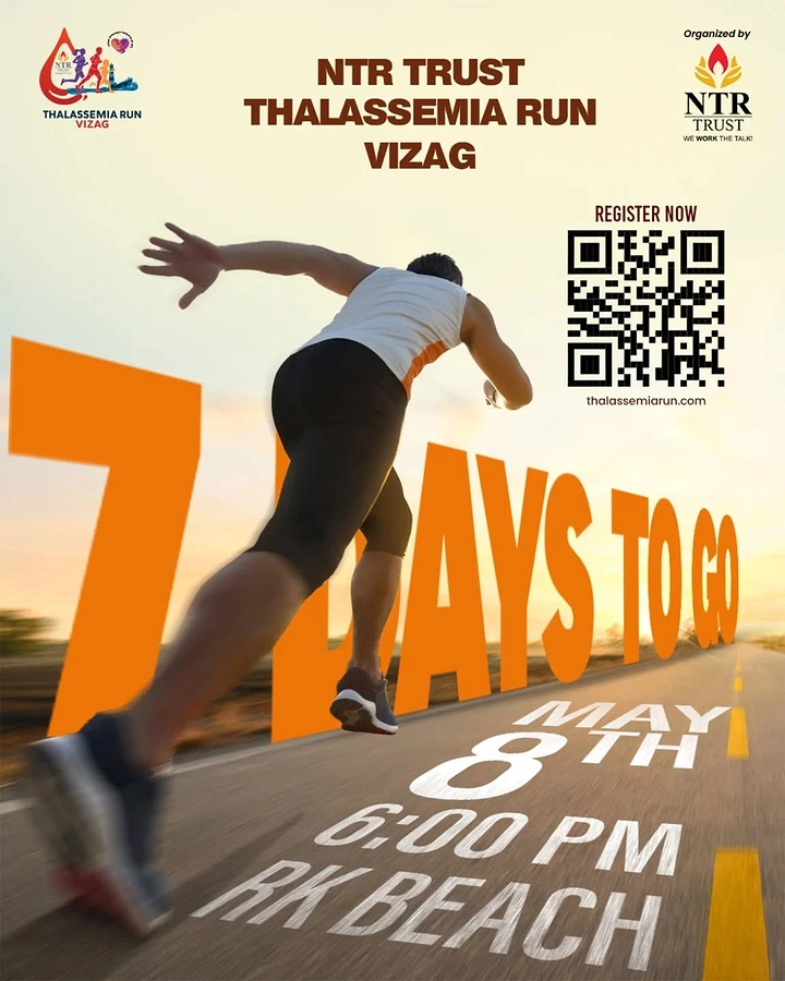 Adventure Sports & Trekking creative ad: Dynamic countdown typography with runner perspective