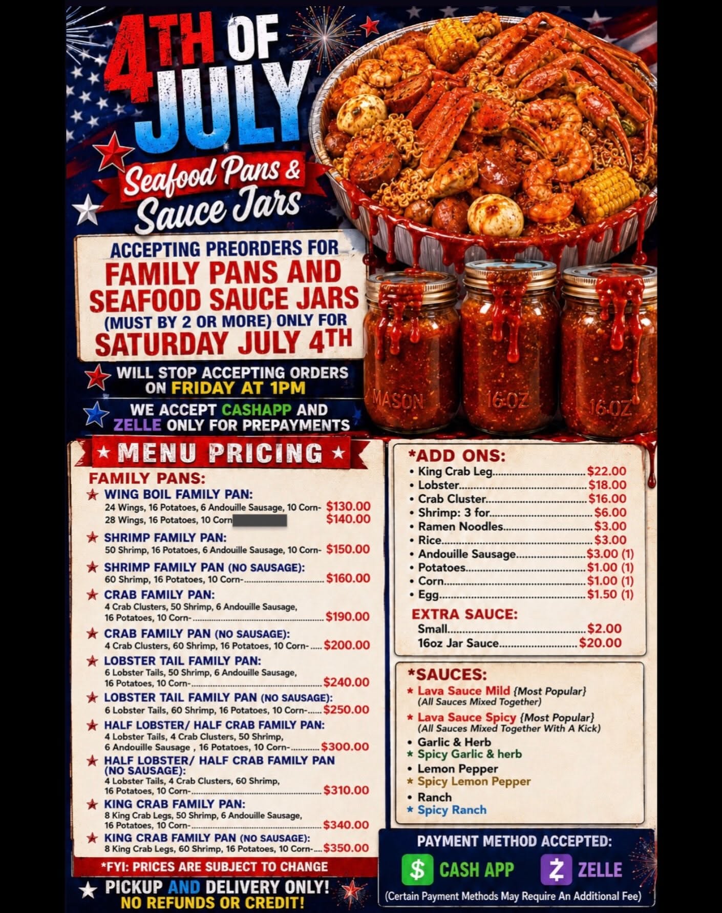 Instagram post: Street poster dramatizes overflowing seafood boil, slide 2