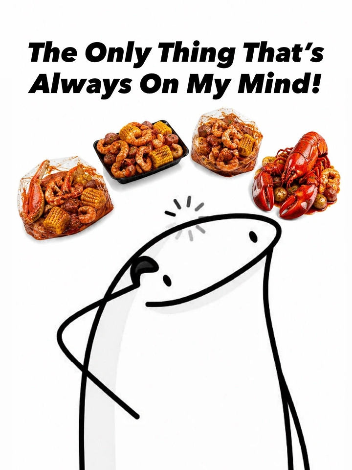 Seafood Restaurants creative ad: Witty seafood-on-my-mind illustration