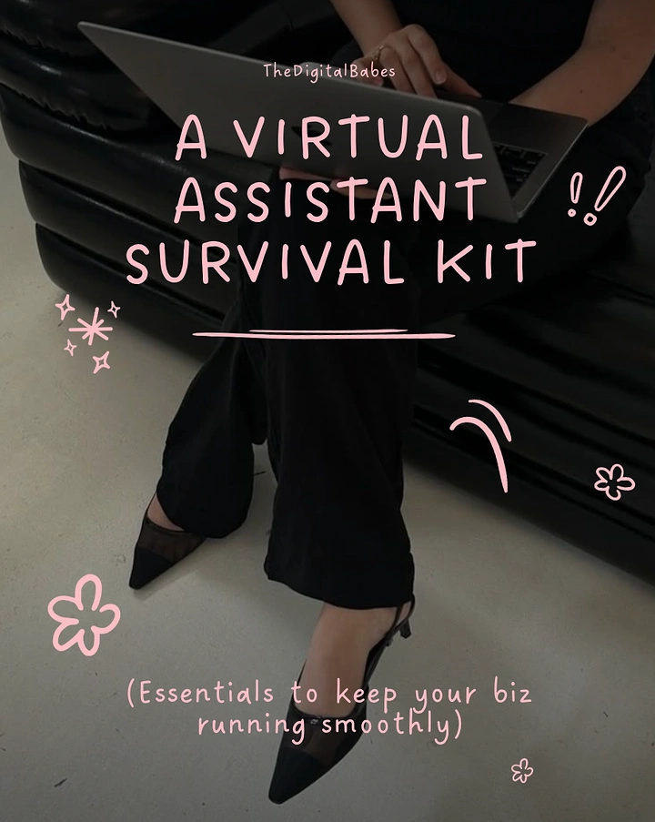 Virtual Assistant Services creative ad: Survival-kit metaphor for VA services