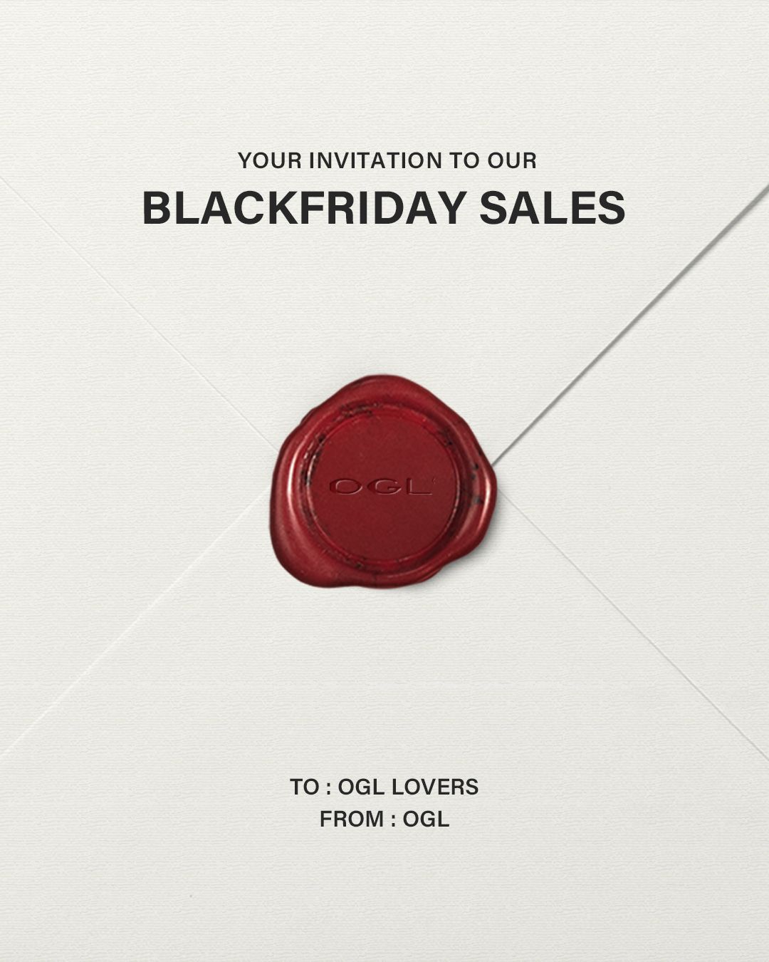 Red wax seal on a cream envelope