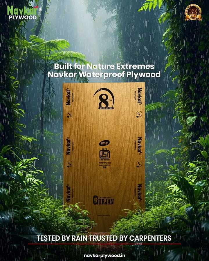 Waterproofing creative ad: Waterproof plywood in rainforest setting