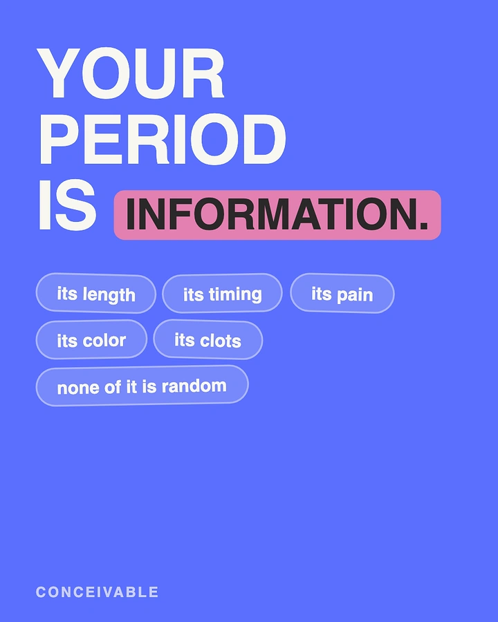 Period Care & Feminine Hygiene creative ad: Bold information-as-empowerment concept