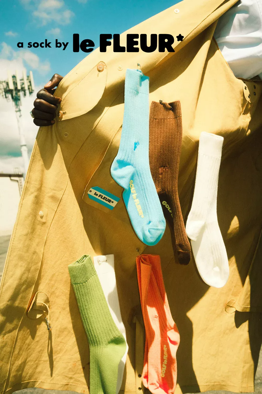 Story: Le Fleur socks styled as accessories