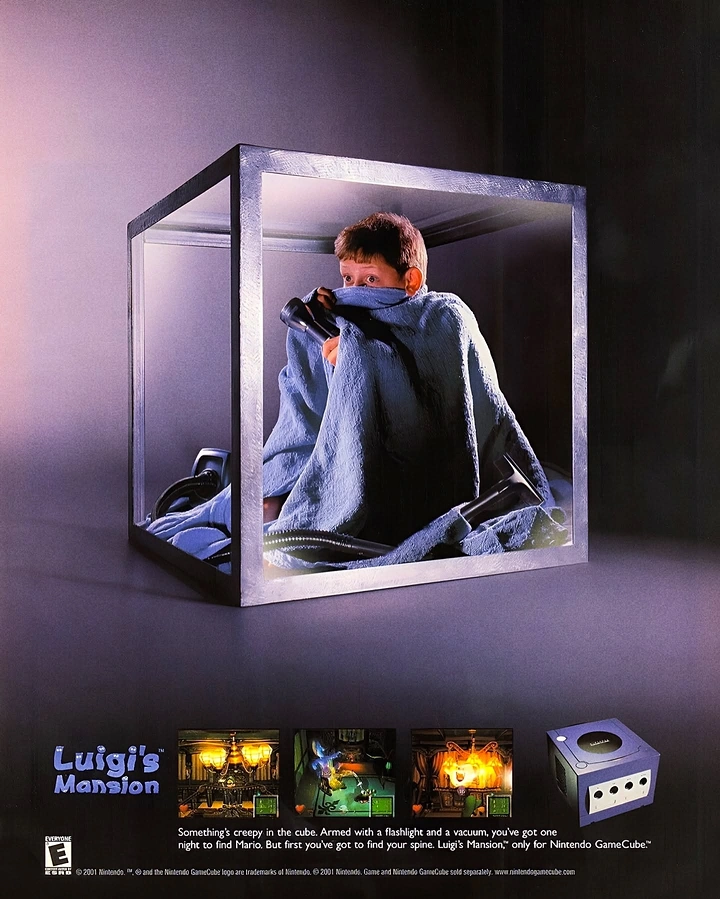 Gaming & Esports creative ad: Scared kid trapped in glass cube