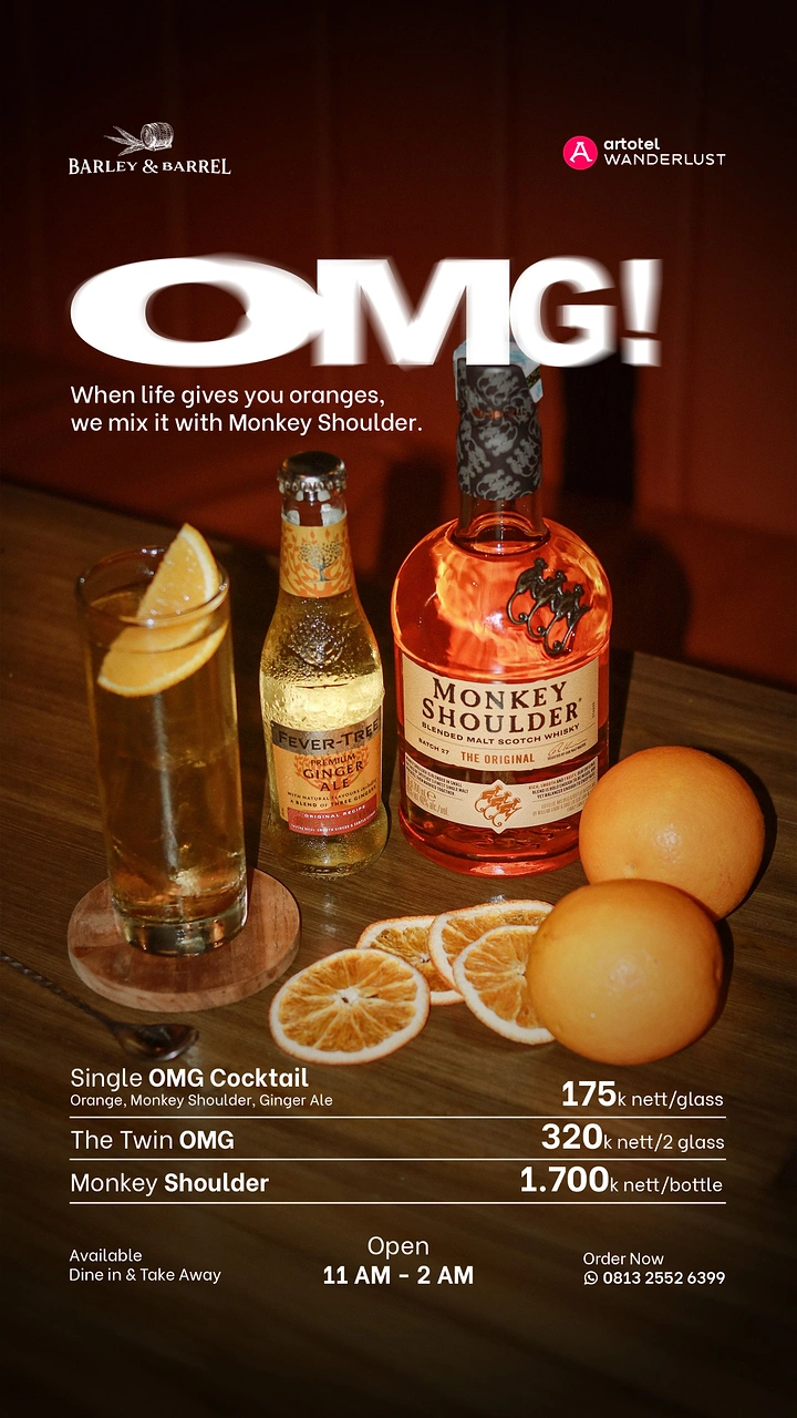 Bars & Pubs creative ad: Strong oranges pun tied to brand