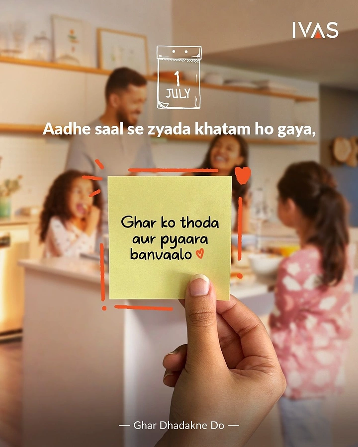 House Painters creative ad: Mid-year sticky note nudges a home refresh