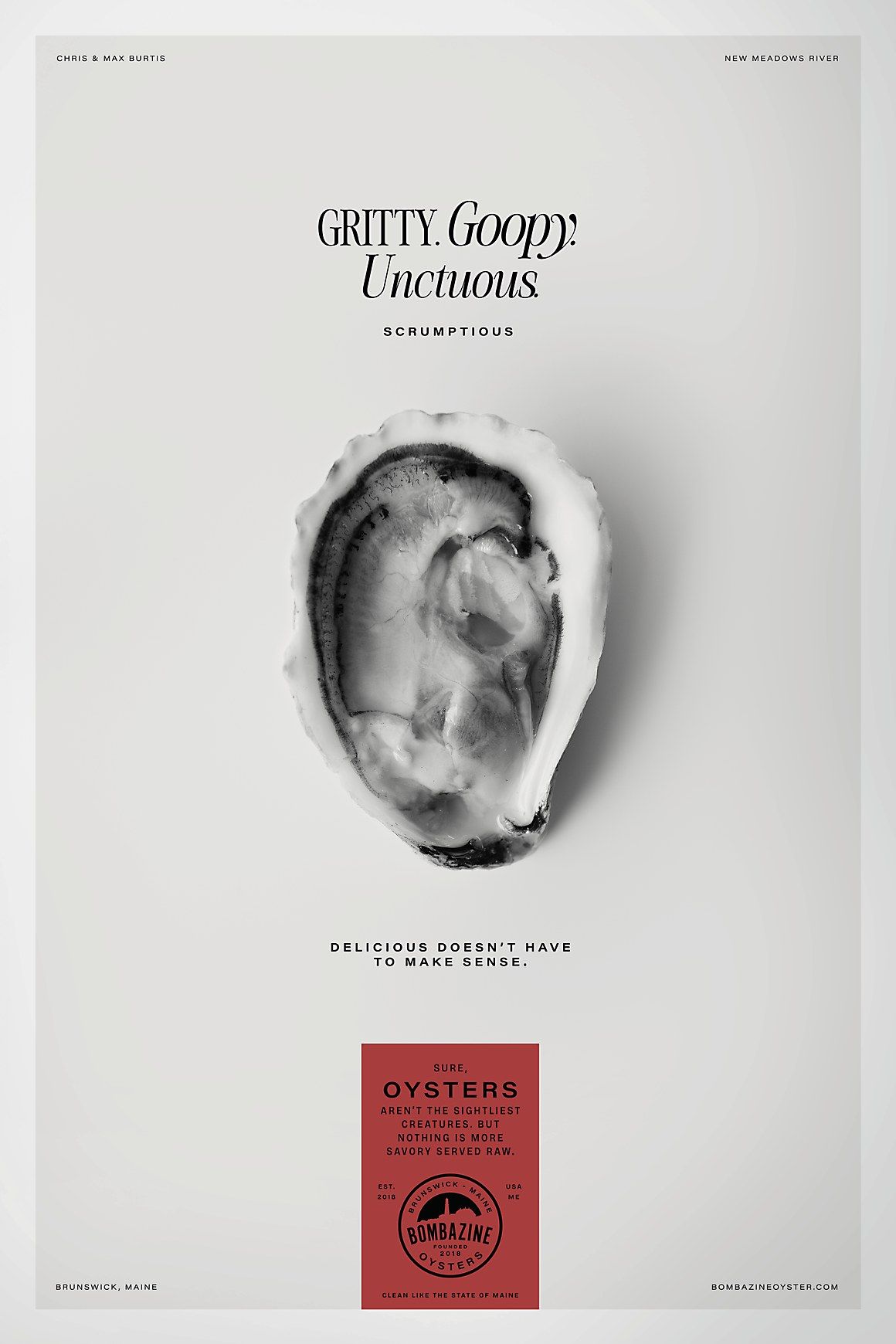 Story: Sensory oyster copy supports minimal concept