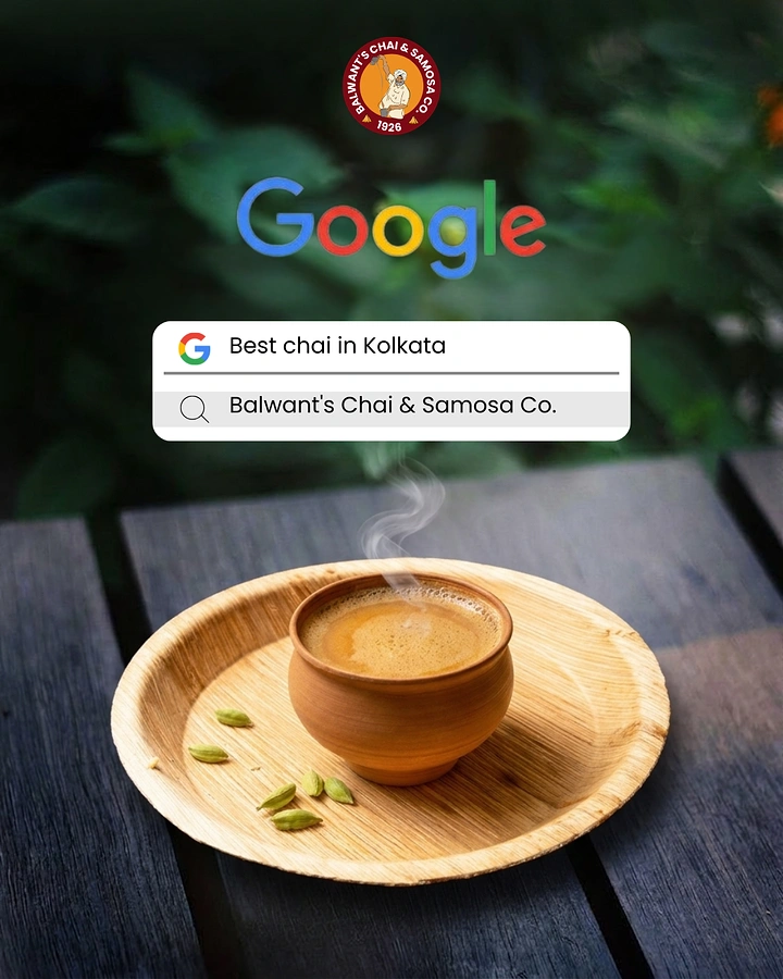Tea & Chai Brands creative ad: Google search answer is the brand