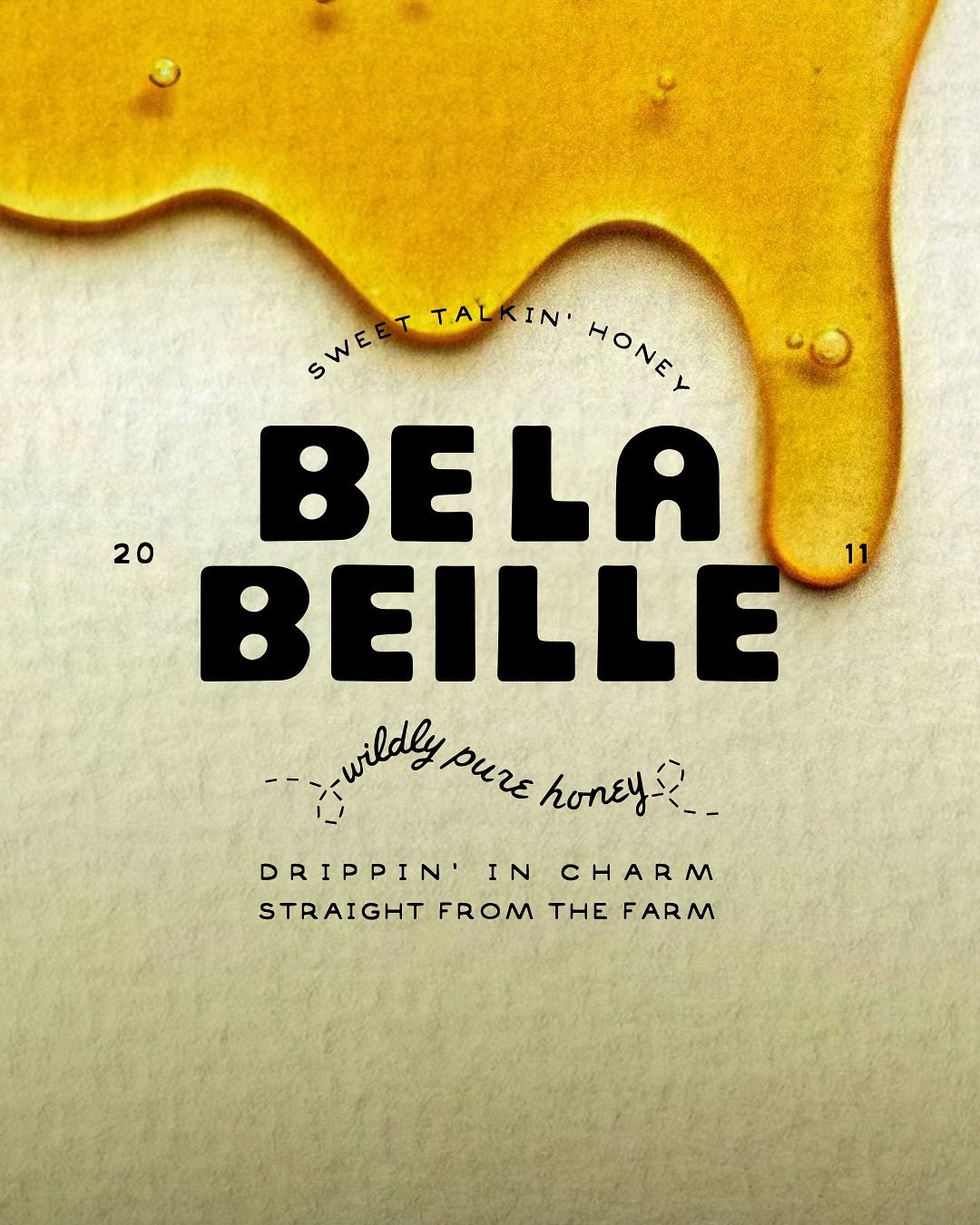 Instagram post: Witty sweet-talking honey typography